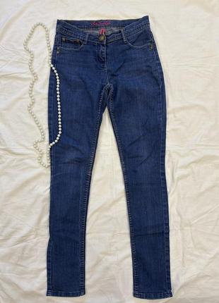 Denim co женские синие джинсы скинни, голубые зауженные брюки, брюки деним, размер xs/s