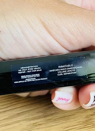 Оригінал chanel inimitable multi-dimensional mascara туш для вій 10 noir black4 фото