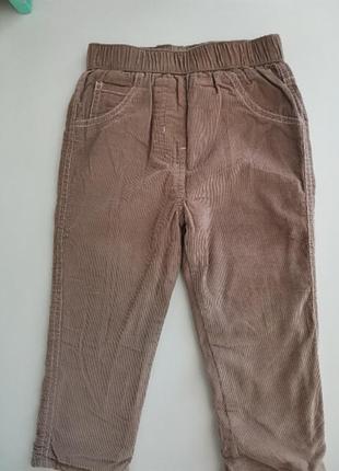 Брюки вельветовые на девочку