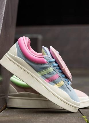 Жіночі кросівки adidas campus x bad bunny moon pink1 фото