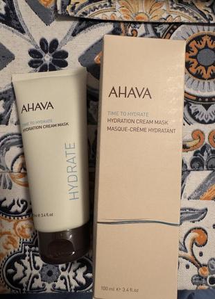 Зволожувальна крем-маска для обличчя ahava time to hydrate hydration cream mask, 100 мл