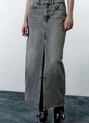 Джинсова спідниця zara