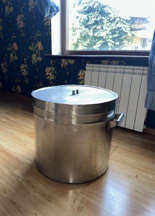 Большая кастрюля 90 л из нержавейки