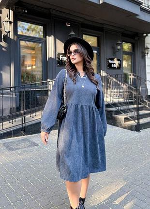 Платье, платье, 4 цвета, микровельвет