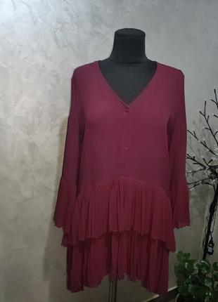 Блуза женская, длинный блузон zara