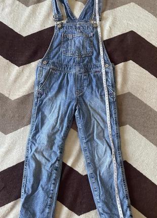 Джинсовые теплые комбинезоны gap 4 года 2