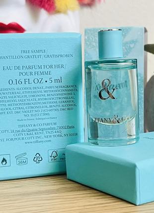 Оригинальный миниатюра парфюм париумированная вода tiffany tiffany & love for her3 фото