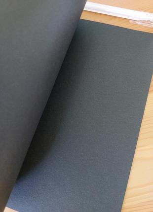 Блокнот з чорними аркушами а5 + біла ручка