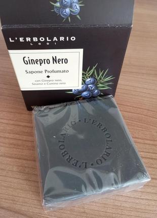 Italy, lerbolario ginepro nero,элитный парфюмированный органический твердый шампунь - крем для всего тела/лицо, волосы