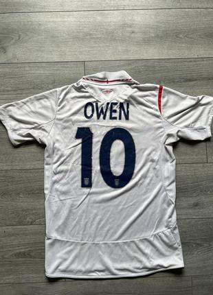 Оригінальна футболка збірної англії майкла овена. england michael owen