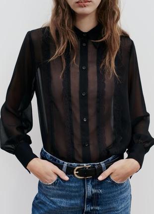Блузка сорочка zara