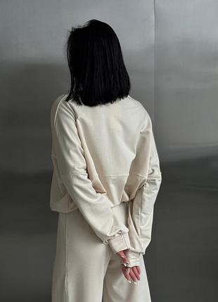Костюм в стиле zara беж графит серый черный7 фото