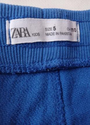 Zara. спортивные шорты двунитка 110 размер.4 фото