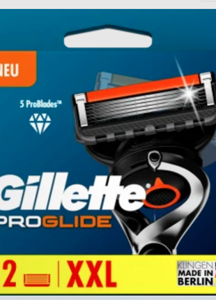 Змінні картриджі для гоління (леза касети) чоловічі gillette proglide 12 шт