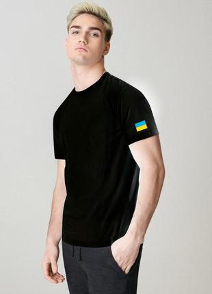 Bono футболка чорна 950101 принт флаг 4