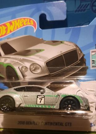 Hot wheels 2023 hw modified 2018 bentley continental gt3 3/5 44/250 hkl45 бентлі машинки колекційні хот вілс