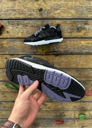 Кроссовки черные мужские adidas nite jogger4 фото
