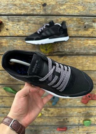 Кроссовки черные мужские adidas nite jogger8 фото