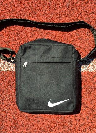Сумка через плечо nike jordan / мужская борсетка черная / сумка оксфорд