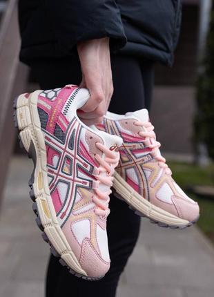 Asics gel kahana 8 white pink женские кроссовки1 фото