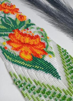 Гердан из бисера. гердан щик бисера.