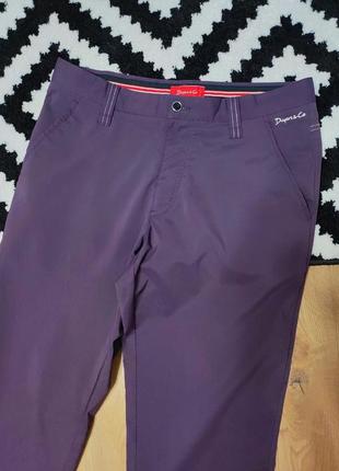 Брюки штани чоловічі щільні бордові фіолетові прямі, розмір м