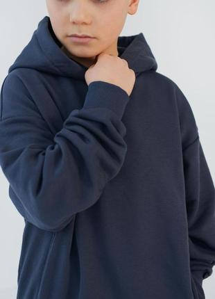 Якісний дитячий підлітковий спортивний костюм худі і штани джогери тринитка бавовна4 фото