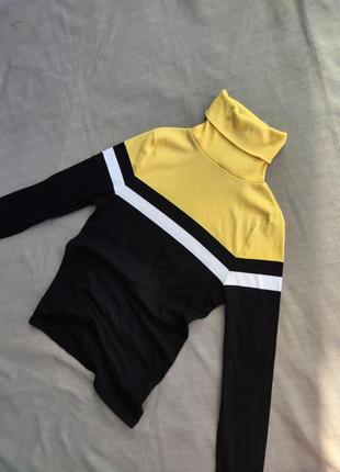 Гольф в рубчик водолазка