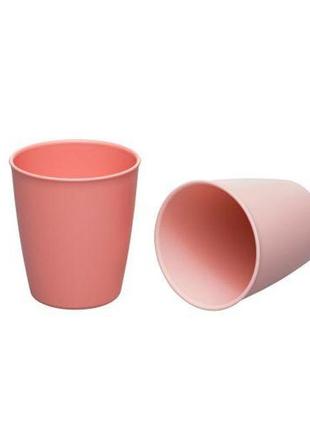 Склянки для пиття "зелена серія", рожеві1 фото