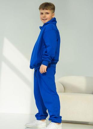 Якісний дитячий підлітковий спортивний костюм худі і штани джогери тринитка бавовна2 фото