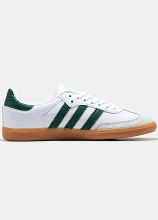 Чоловічі кросівки adidas samba vegan white green