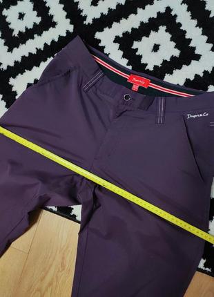 Брюки брюки женские бордовые фиолетовые прямые, размер l5 фото