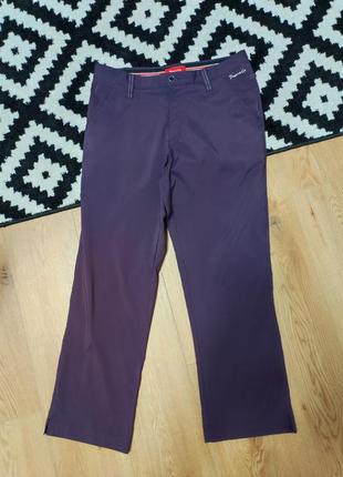 Брюки брюки женские бордовые фиолетовые прямые, размер l
