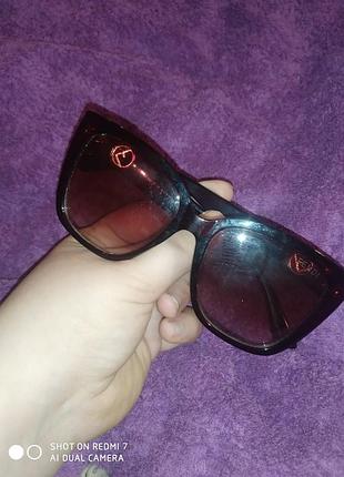 Очки солнцезащитные летние коричневые фенди fendi кошка