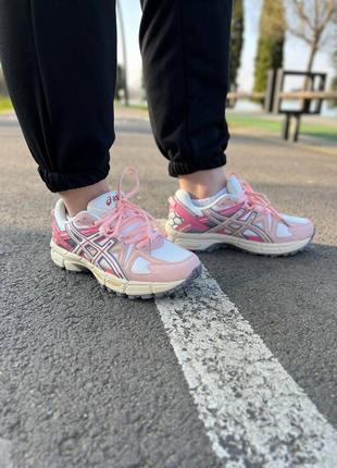 Asics gel-kahana 8 beige pink женские кроссовки6 фото