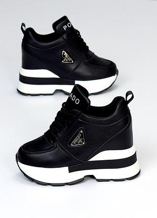 Сникерсы женские, экокожа