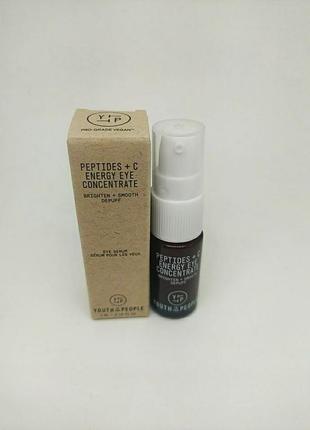 Омолоджувальна сироватка для очей youth to the people peptides + з energy eye concentrate