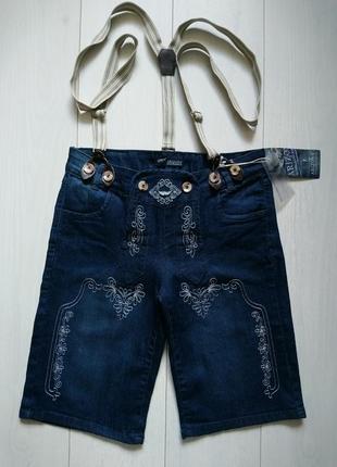 Джинсові шорти з підтяжками arizona