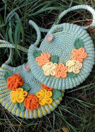 Дитячі сумочки гачком. розпродаж залишків9 фото