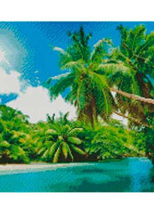 Алмазна мозаїка на мальдівах strateg 40х50 см l-372