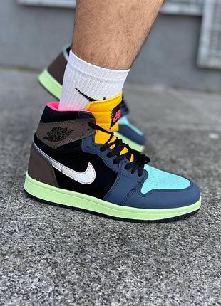 Мужские кроссовки nike air jordan 1 retro multi