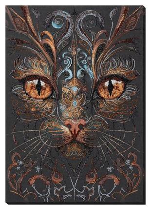 Набор для вышивки бисером "взгляд колдуньи" ab-900 43х30 см