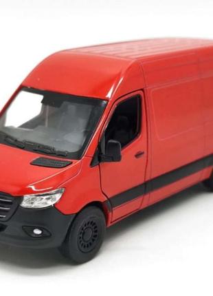 Іграшкова модель автобуса mercedes-benz sprinter kt5426w інерційна червоний