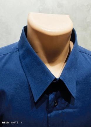 Классическая хлопковая рубашка люксового итальянского бренда giorgio armani3 фото