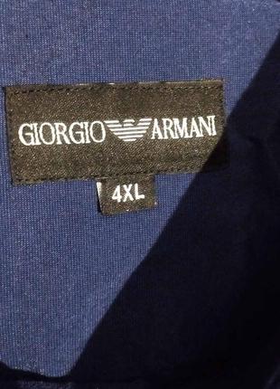 Классическая хлопковая рубашка люксового итальянского бренда giorgio armani4 фото