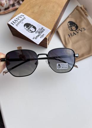 Фирменные солнцезащитные круглые очки havvs polarized hv68095
