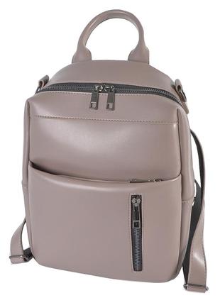 Дымчатый - сумка-рюкзак - большой качественный с удобным карманом спереди (луцк, 802)3 фото