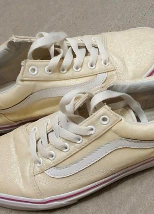 vans Earth off the wall. кеды оригинал. размер 36.5 (по стельке 23 см) цвет, золото3 фото