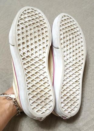 vans Earth off the wall. кеды оригинал. размер 36.5 (по стельке 23 см) цвет, золото8 фото