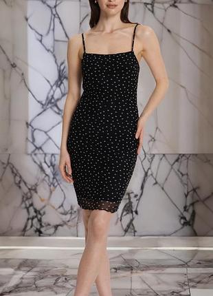 Мини-платье в горошек